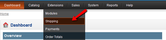 Cart Shipping Methods